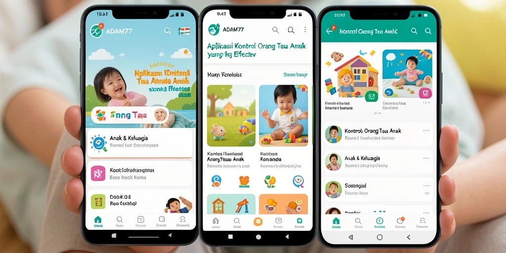 Antarmuka ADAM77 yang sederhana dan informatif.