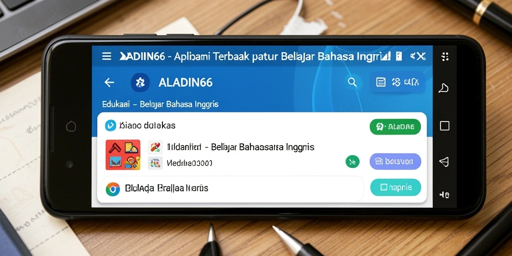 Tampilan antarmuka aplikasi ALADIN66 yang ramah pengguna.