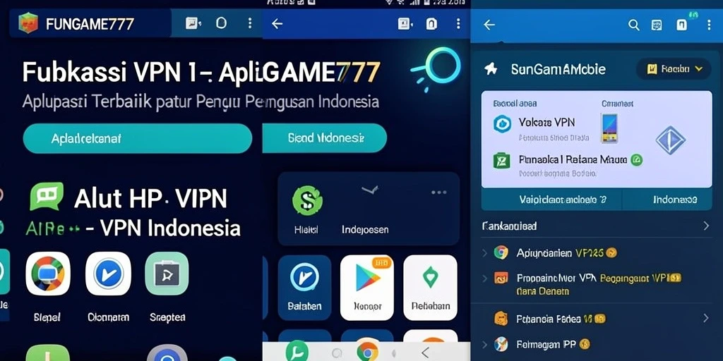 Tampilan utama FUNGAME777 dengan antarmuka pengguna yang sederhana dan intuitif.