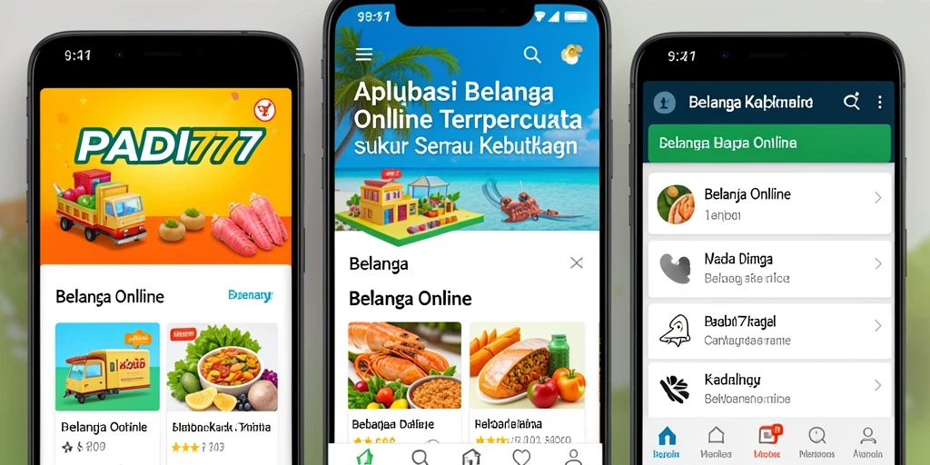 Tampilan aplikasi PADI777 yang menarik dan mudah digunakan.