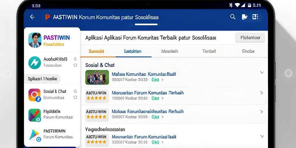 Tampilan antarmuka user-friendly dari aplikasi PASTIWIN.
